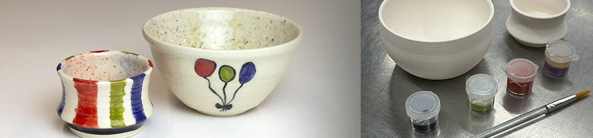 Take home pottery kits to paint yourself