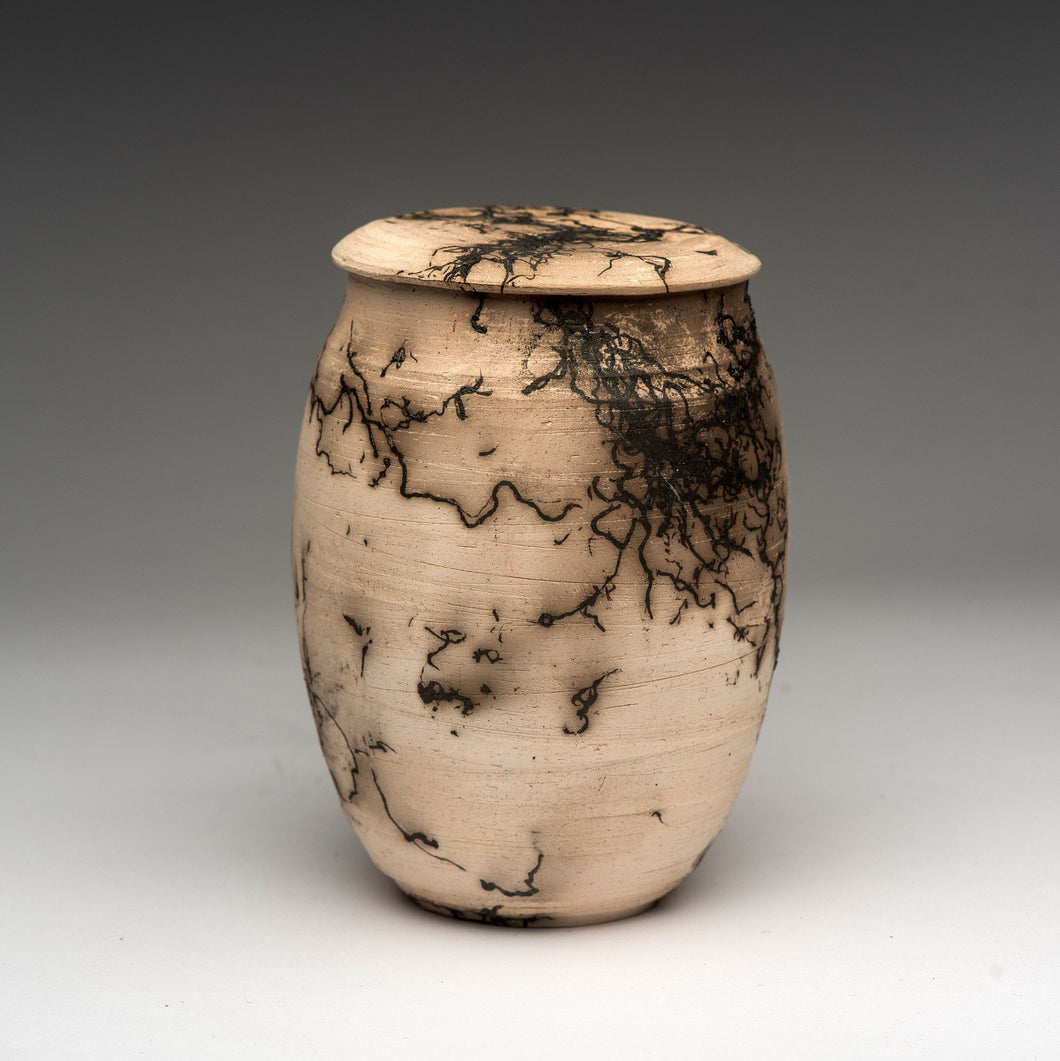 Decorative Raku Jar by Lynda Smith LYNDA173